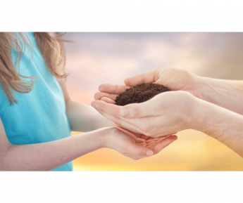 Hands Transferring Soil