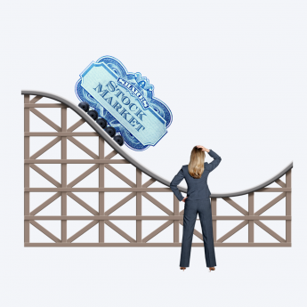 Stock on a roller coaster